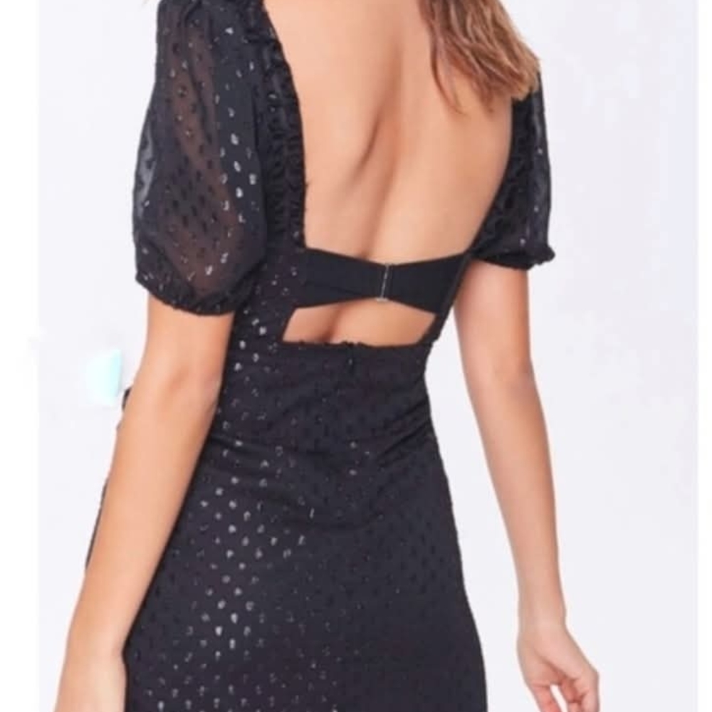 Forever 21 Black Lace Mini Dress - Picture 2 of 5